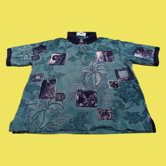 Thomas Wilson Men's Shirt Collar Polo Pullover S/S Cotton 3" Slits Size XL B&T - Picture 5 of 16